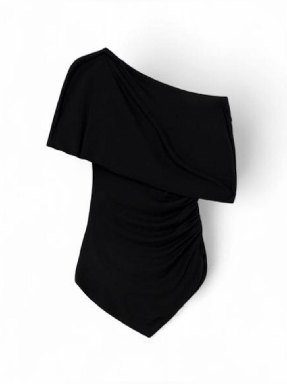 Gimaguas Lucia Top Black – Asymmetric Draped Top w/ Tags